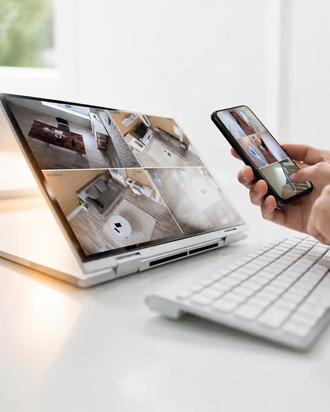 Monitoramento de câmeras pelo celular e computador